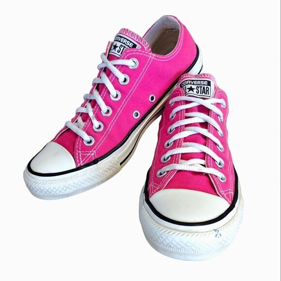 Converse Y2K Retro Hot Pink  Low Lace Up Unisex Sneakers W7 M5 - Picture 5 of 17
